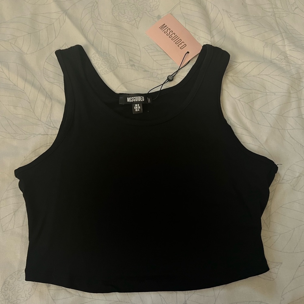 Black crop top